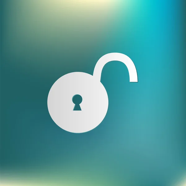 Ikon simbol padlock - Stok Vektor