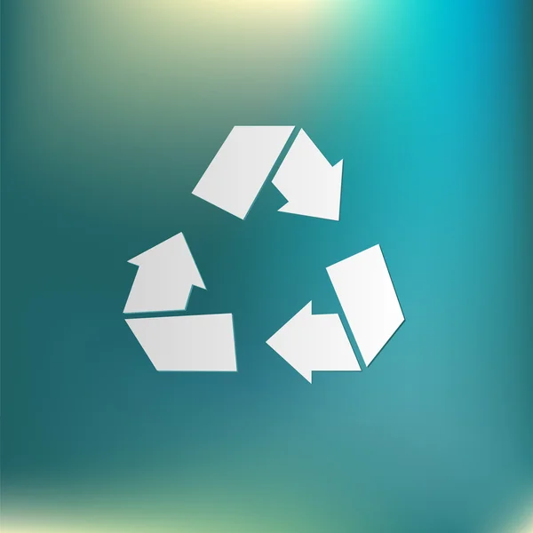 Reciclar símbolo. Arquinha ícone ambiental — Vetor de Stock