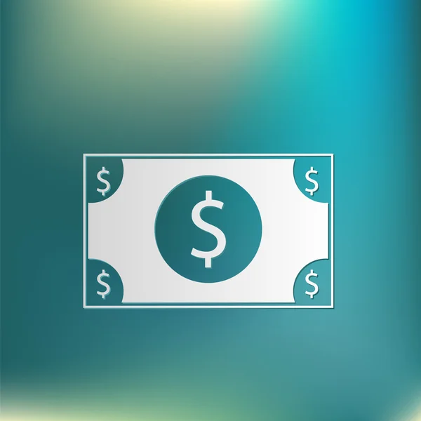 Dollar bill, symbool van geld — Stockvector