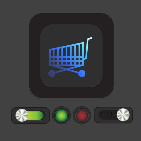 Shopping cart icon — Stock Vector