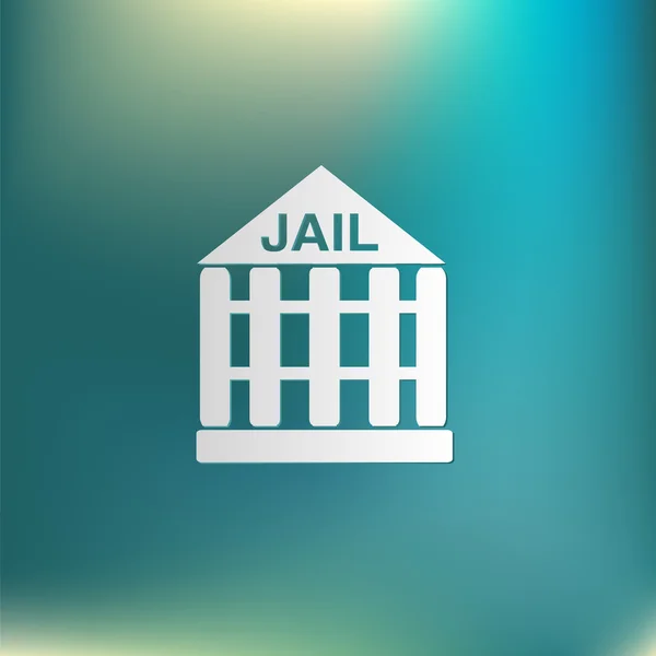 Jail prison icon — Stock Vector