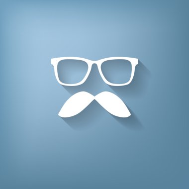 Bıyık ve gözlük simgesi