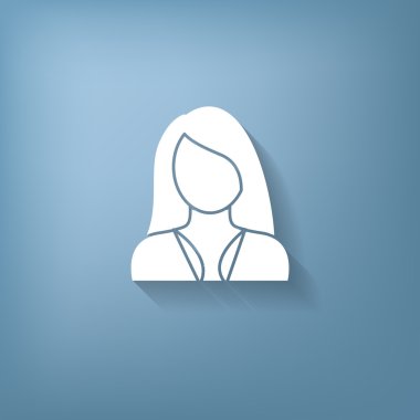 Uzun saçlı kadın.