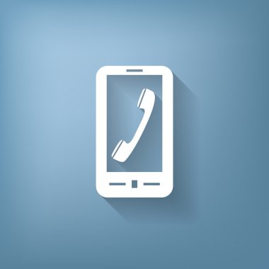 sembol telefon ile Smartphone