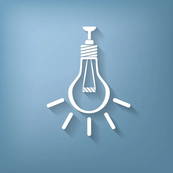 Lightbulb. character ideas — Stock Vector