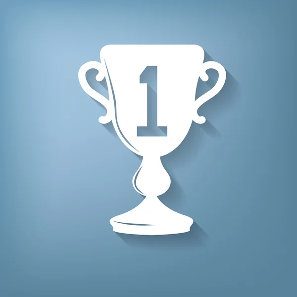 Cup for first place icon — Stock Vector
