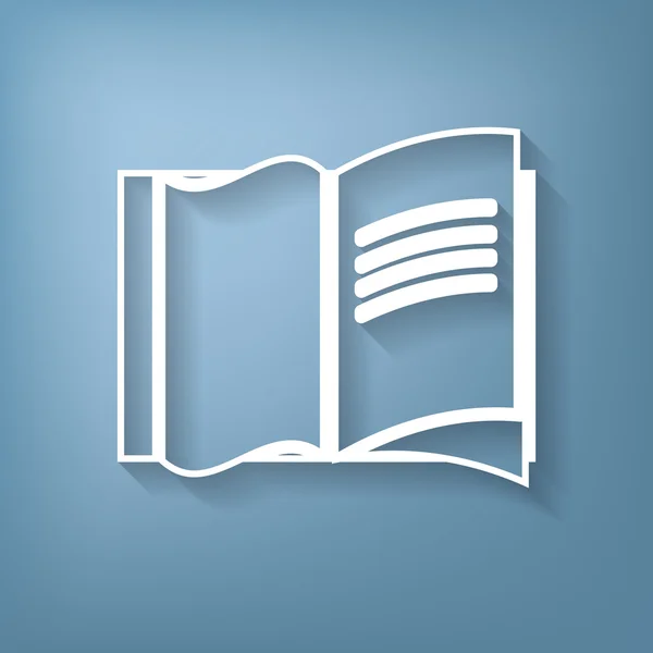 Icône livre ouvert — Image vectorielle