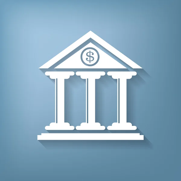 Τράπεζα κτίριο του μπλε — Διανυσματικό Αρχείο