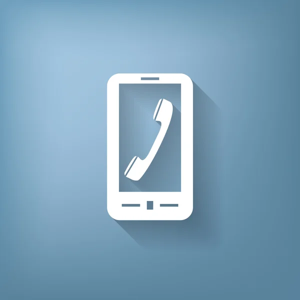 Sembol telefon ile Smartphone — Stok Vektör