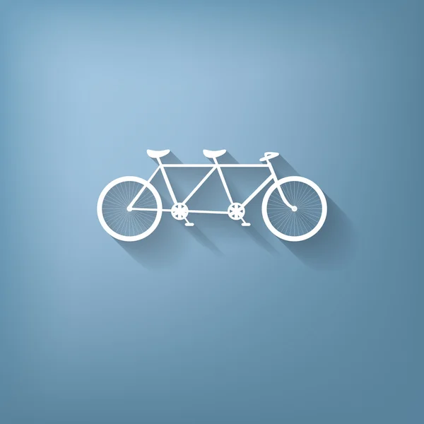 Retro bicycle icon — Stock Vector