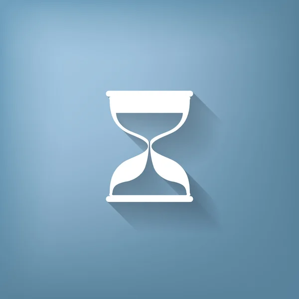 Hourglass waiting, icon expectations — Stock Vector