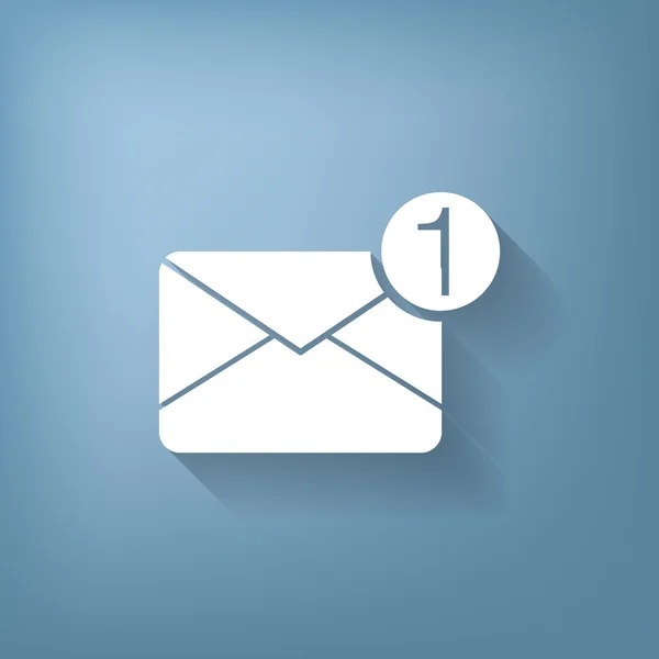 Sobre postal. símbolo de correo electrónico — Vector de stock