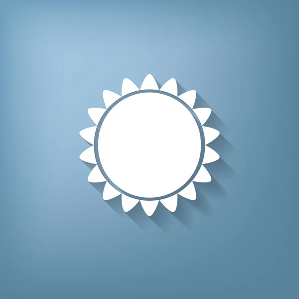 Icône météo. soleil — Image vectorielle