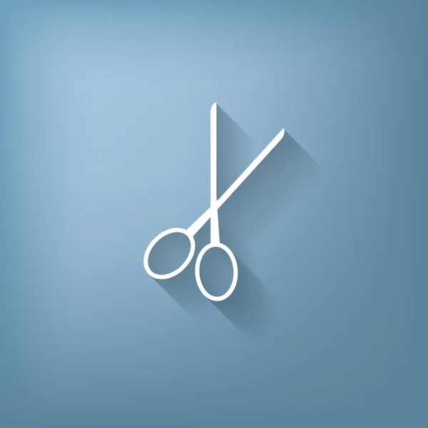 Ciseaux. symbole de salon de coiffure — Image vectorielle