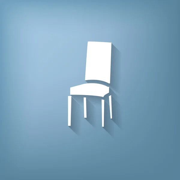 Значок стула. мебель для символов — стоковый вектор