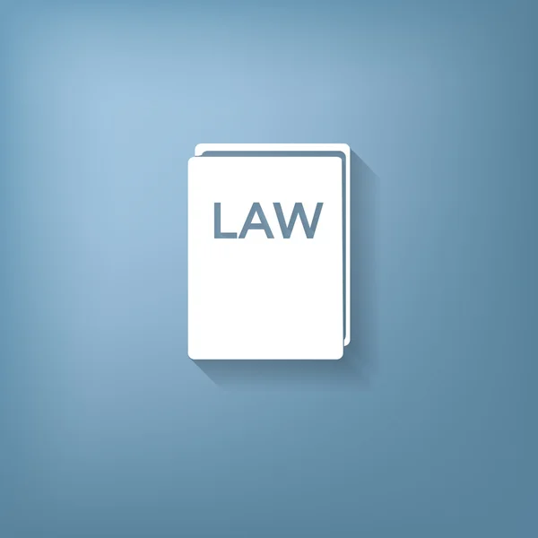 Law book icon. set of laws — Stock Vector