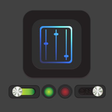 Equalizer'ı işareti siyah,