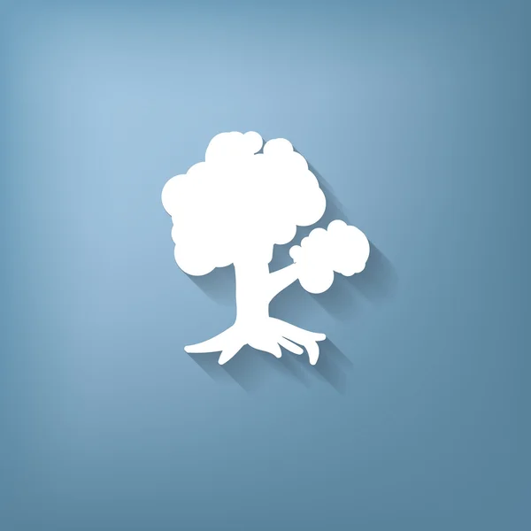 Árbol símbolo icono — Vector de stock