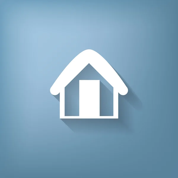 Husets ikon. Hemskylt — Stock vektor