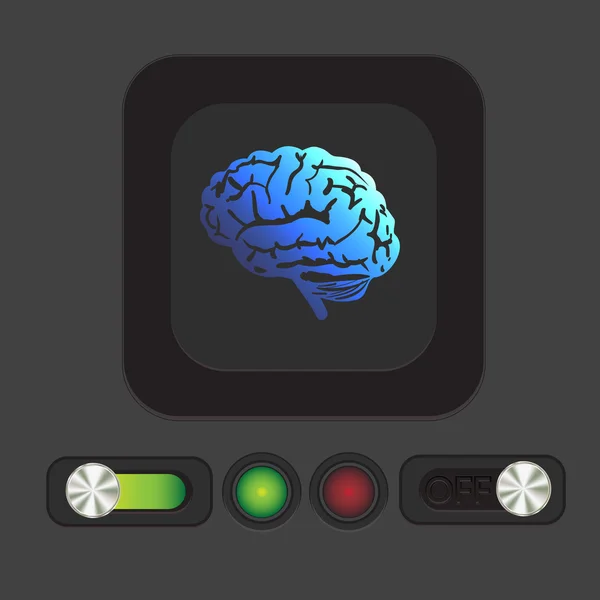 大脑。精神与科学 — 图库矢量图片