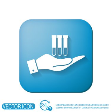 bir ampul ya da kabı tutan el