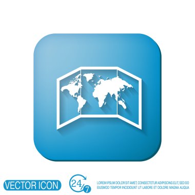 Dünya haritası ülkeleri simgesi