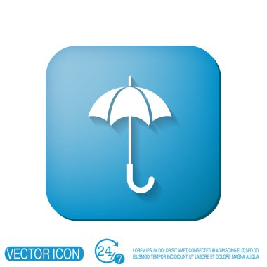 şemsiye simgesi. yağmur koruma