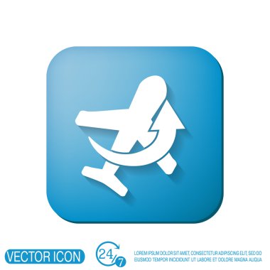 hava seyahat simgesi