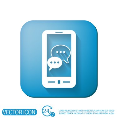 smartphon, diyalog konuşan bulut