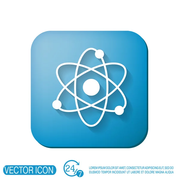 Atom, molecule symbol — Stock Vector