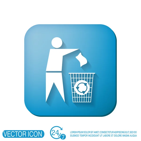 No tirar basura — Vector de stock