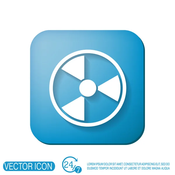 Nucleaire gevaar pictogram — Stockvector