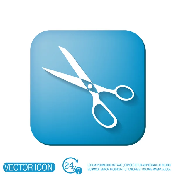 Icon scissors.  sewing and fashion — Stock Vector
