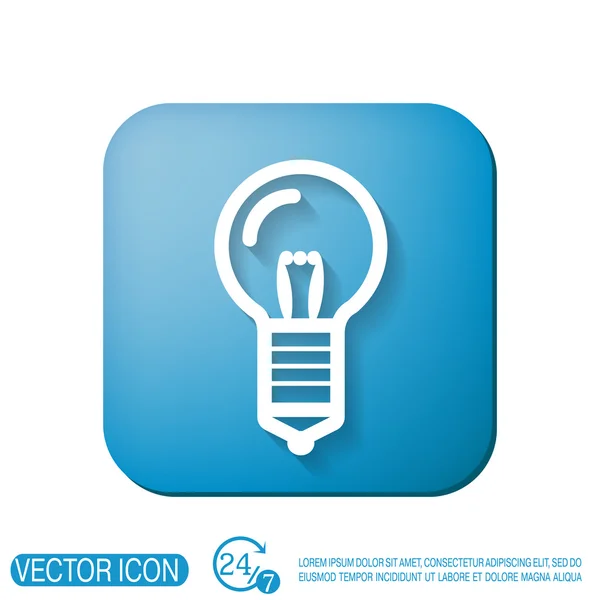 Lightbulb. character ideas — Stock Vector