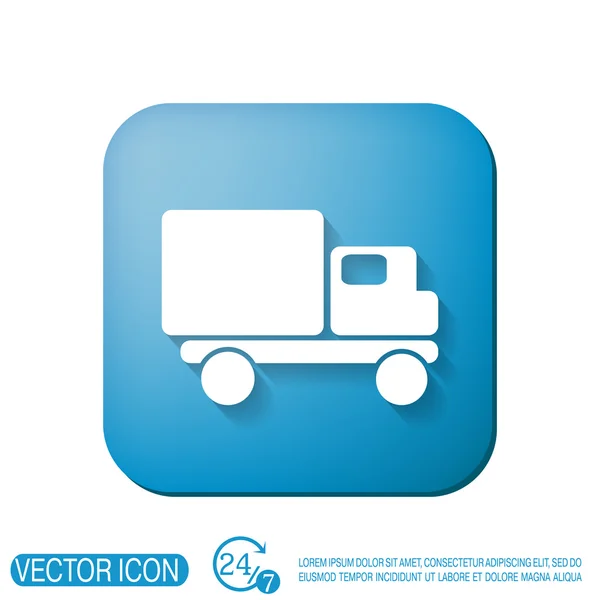 Camion. Icône logistique — Image vectorielle