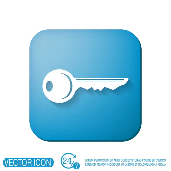 -sleutelsymbool pictogram — Stockvector