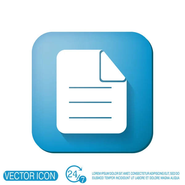 Page of the document. — Stock Vector