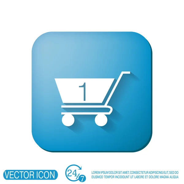 Shopping cart icon — Stock Vector