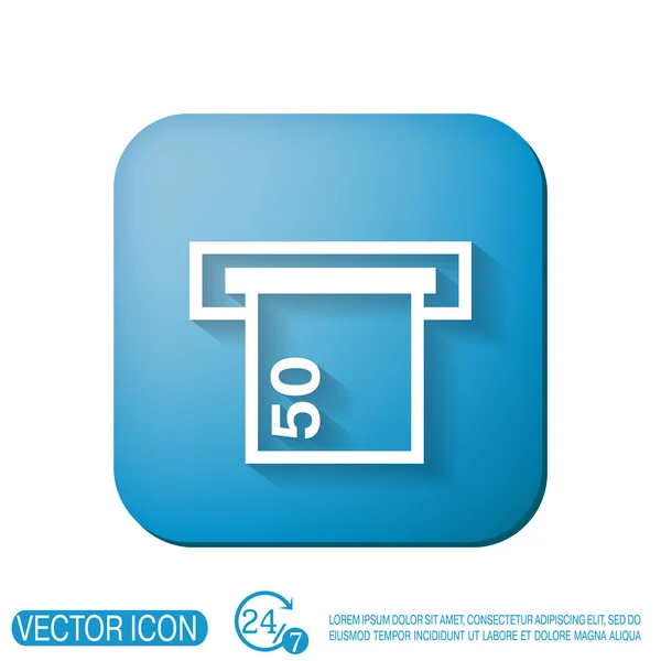 Pengar atm symbol — Stock vektor