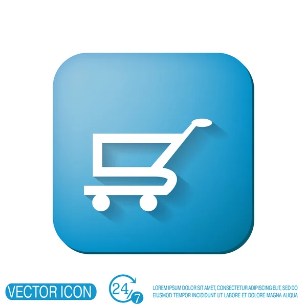 Shopping cart icon — Stock Vector