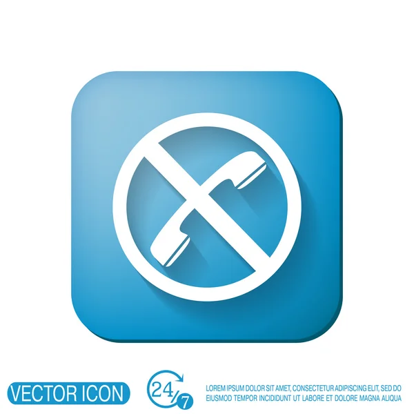 Forbidden to use phone — Stock Vector