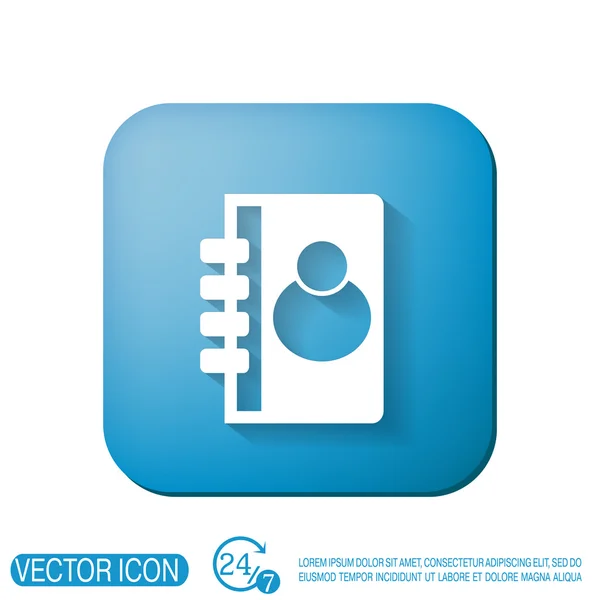 Phone address book — Stock Vector