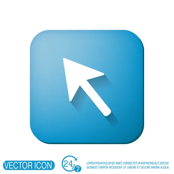 Web pijl symbool, cursor pictogram — Stockvector