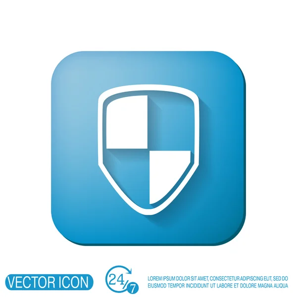 Chránit štít ikonu — Stockový vektor