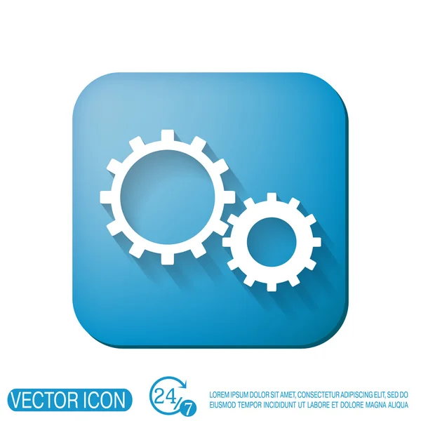 Cogwheel, icon setting and repair — Stock Vector