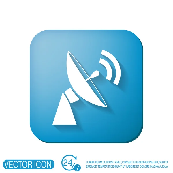 Pictogram satellietschotel — Stockvector