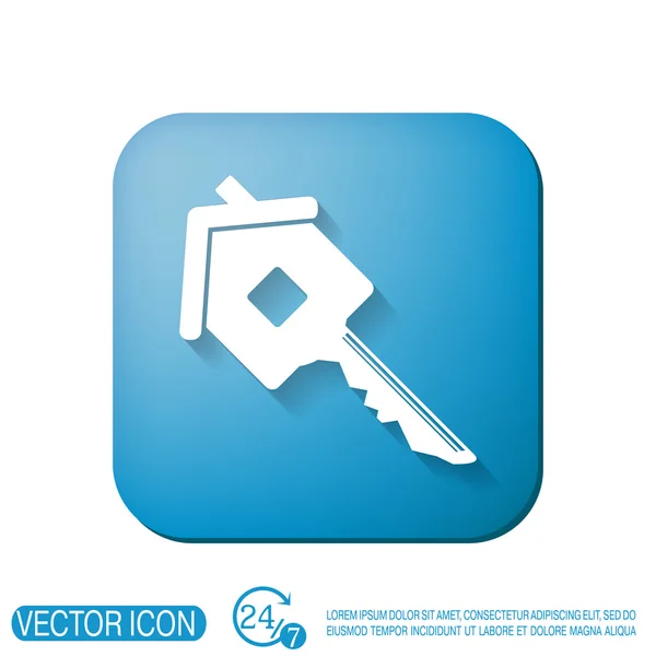 Key in the house, home sign — Stock Vector