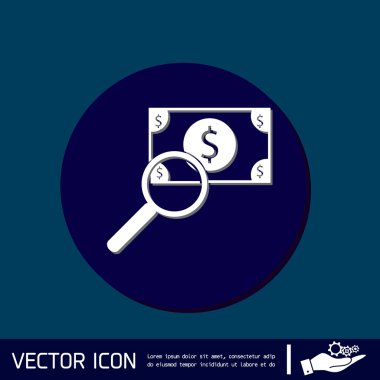 Bir dolarlık banknot. Paranın sembolü