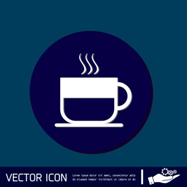 Bir bardak sıcak içecek.