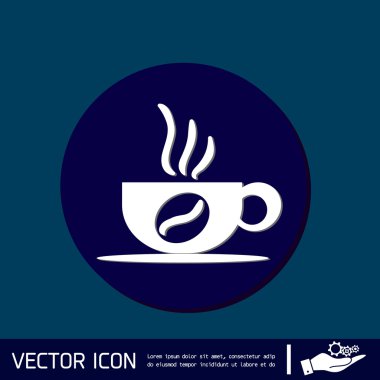 Bir bardak sıcak içecek.